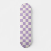 Paarse controle, Checkerboard Patroon, Gecontrolee Persoonlijk Skateboard (Voorkant)