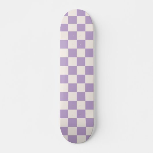Paarse controle, Checkerboard Patroon, Gecontrolee Persoonlijk Skateboard (Voorkant)