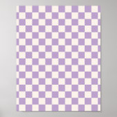 Paarse controle, Checkerboard Patroon, Gecontrolee Poster (Voorkant)