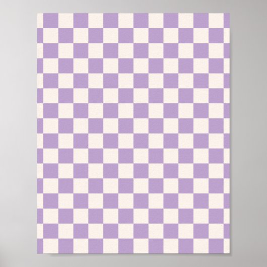 Paarse controle, Checkerboard Patroon, Gecontrolee Poster (Voorkant)