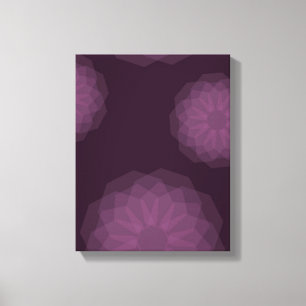 Paarse, coole, trendmatige moderne, eenvoudige blo canvas afdruk