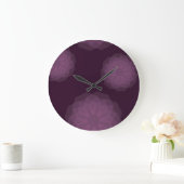 Paarse, coole, trendmatige moderne, eenvoudige blo grote klok (Huis)