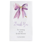 Paarse Coquette Bow Vrijgezellenfeest Klein Cadeauzakje (Voorkant)