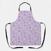 Paarse Coquette Bows Hearts Girly Schort (Voorkant)