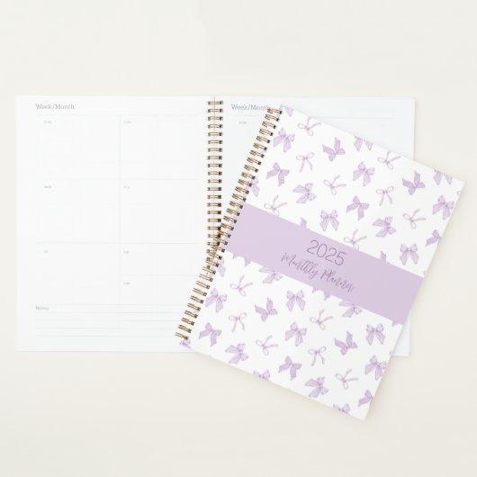 Paarse Coquette Bows Planner (Display)