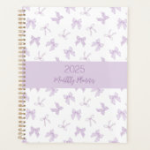 Paarse Coquette Bows Planner (Voorkant)