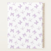 Paarse Coquette Bows Planner (Achterkant)