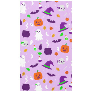paarse coquette halloween cute strik skull geest tafelkleed