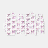 Paarse Coquette Strik Bruidsmeisjesfeest Bedankdoosjes (Uitgevouwen)