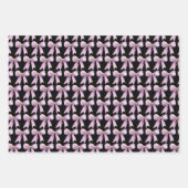 Paarse Coquette Strik Inpakpapier Vel (Voorkant 3)