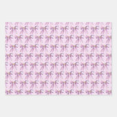 Paarse Coquette Strik Inpakpapier Vel (Voorkant 2)