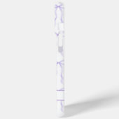 Paarse Coquette Strikken met Monogram Case-Mate iPhone Case (Achterkant / Links)