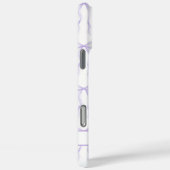Paarse Coquette Strikken met Monogram Case-Mate iPhone Case (Achterkant / Rechts)