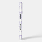 Paarse Coquette Strikken met Monogram Case-Mate iPhone Case (Achterkant / Rechts)