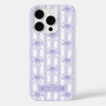 Paarse Coquette Strikken op Strepen Monogram