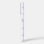 Paarse Coquette Strikken op Strepen Monogram Case-Mate iPhone Case (Achterkant / Links)