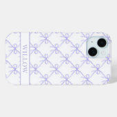 Paarse Coquette Watercolor Strikken Case-Mate iPhone Case (Achterkant (horizontaal))