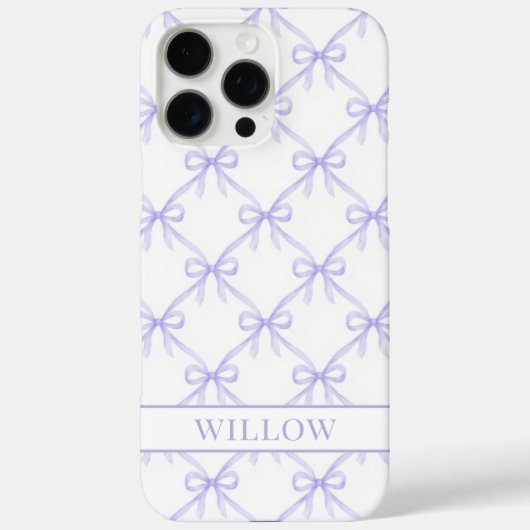 Paarse Coquette Watercolor Strikken Case-Mate iPhone Case (Achterkant)