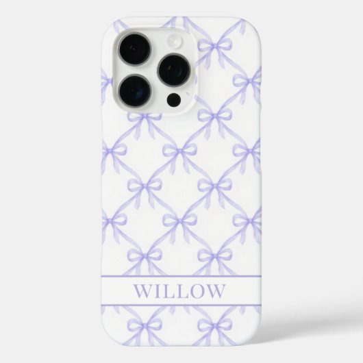 Paarse Coquette Watercolor Strikken Case-Mate iPhone Case (Achterkant)
