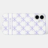 Paarse Coquette Watercolor Strikken Case-Mate iPhone Case (Achterkant (horizontaal))