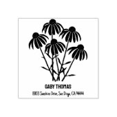 Paarse Cornflowers Rubber Stamp Rubberstempel (Afrduk)