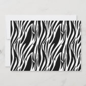 Paarse Corset Zebra Bachelorette Party nodigt uit Kaart (Achterkant)