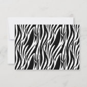 Paarse Corset & Zebra Bachelorette RSVP (Achterkant)