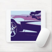 Paarse Corvettes Muismat (Met muis)