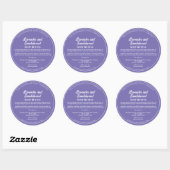 Paarse Cosmetica Pot Label met Ingredienten (Vel)