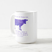 Paarse Cow betreurt Koffiemok (Voorkant links)