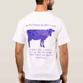 Paarse Cow betreurt T-shirt (Achterkant)