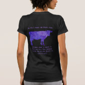 Paarse Cow betreurt T-shirt (Achterkant)