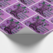 Paarse cowboy met Rozen... je bent speciaal Cadeaupapier (Hoek)