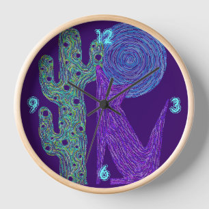 Paarse Coyote Wolf Kleurrijk Zuidwesters Ontwerp