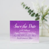 Paarse Crackle Persoonlijk sparen het Briefkaart v (Staand voorkant)