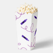 Paarse Crayon Popcorn Dozen Bedankdoosjes (Popped)
