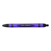 Paarse Crayon Teacher Zwarte Inkt Pen (Voorkant)