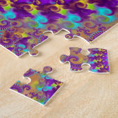 Paarse Crazy Fractal Legpuzzel (Zijkant)
