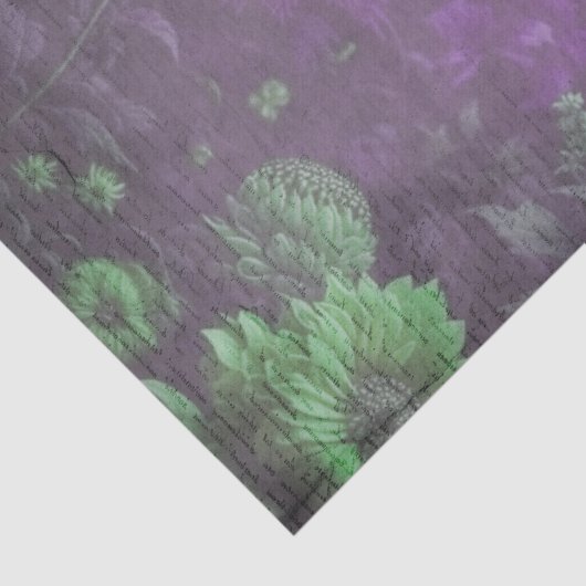  Paarse & Cream Bloemen Scrapbook Papier (Detail)