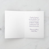 Paarse Cream Sister Maid of Honor Invitation Kaart (Binnen)