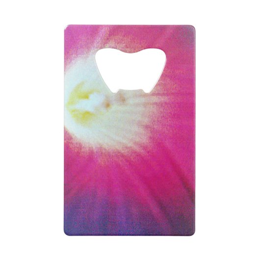 Paarse creditcard Fles Open Creditkaart Flessenopener (Voorkant)