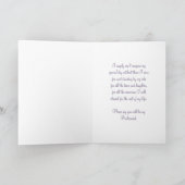 Paarse crème bruidsmeisje zuster invitatie Kaart (Binnen)