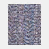 paarse crème visgraat fleece deken (Voorkant)