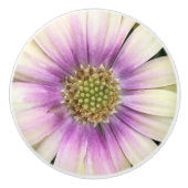 Paarse crèmefluitknop keramische knop (Voorkant)