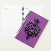 Paarse Crest met schedel en trainingspakken Planner (Display)