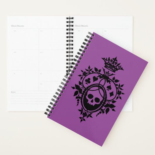 Paarse Crest met schedel en trainingspakken Planner (Display)