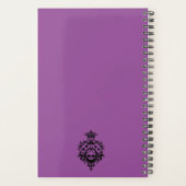 Paarse Crest met schedel en trainingspakken Planner (Achterkant)