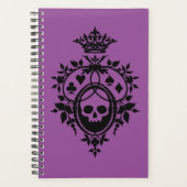 Paarse Crest met schedel en trainingspakken Planner (Voorkant)