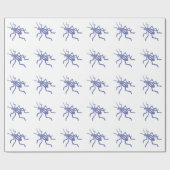 Paarse Cricket Gift Wrapping Paper Cadeaupapier (Vlak)