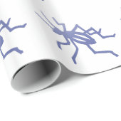 Paarse Cricket Gift Wrapping Paper Cadeaupapier (Rol Hoek)